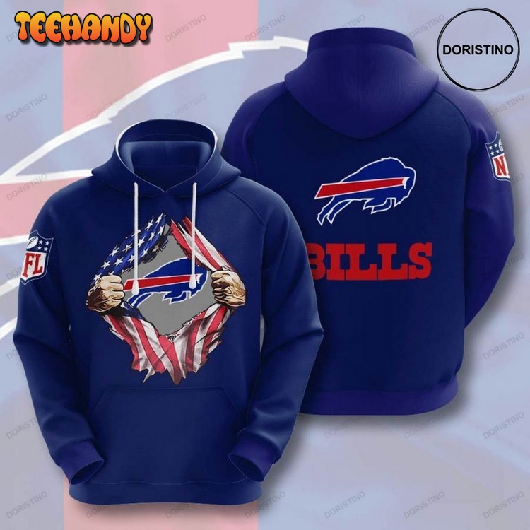 Buffalo Bills Dark Blue Limited Edition Pullover 3D Hoodie