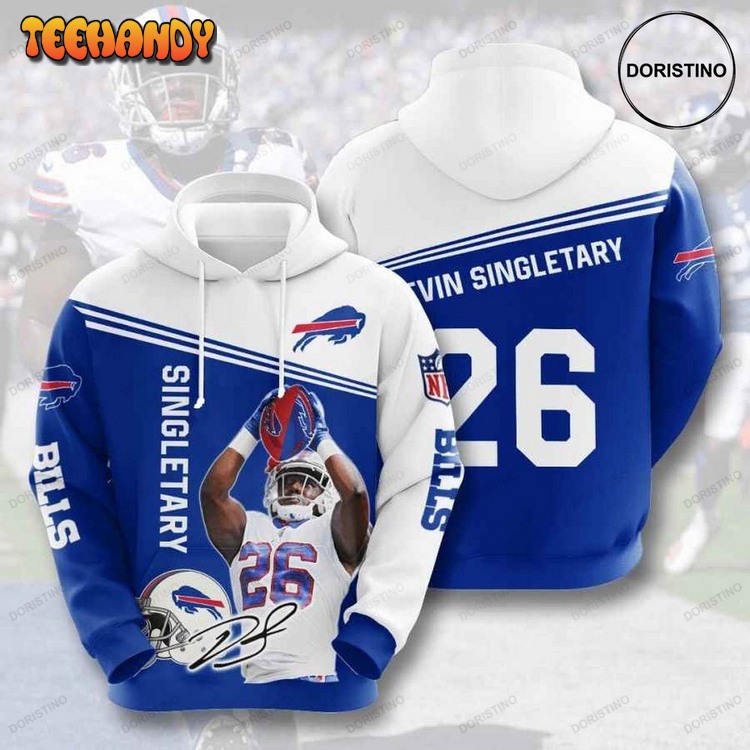 Buffalo Bills Devin Singletary Awesome Pullover 3D Hoodie