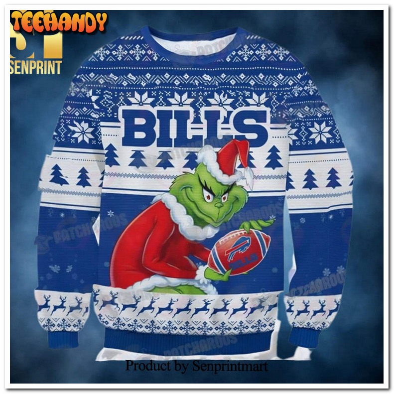 Buffalo Bills Grinch Gift Idea For Fan Ugly Xmas Sweater