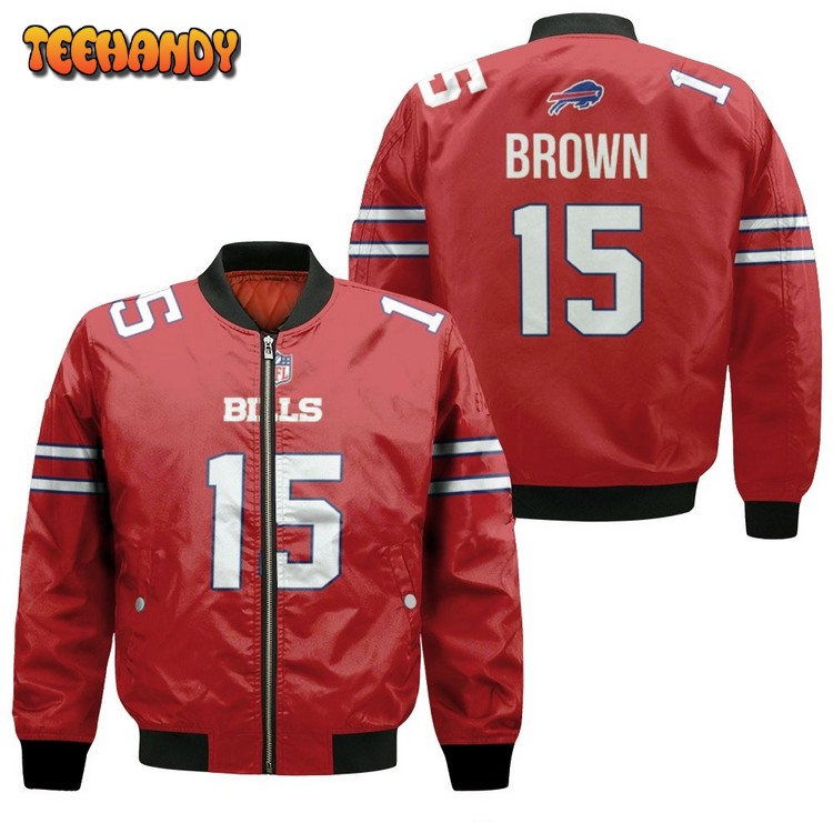 Buffalo Bills John Brown #15 Great Player Nfl Bomber Jacket