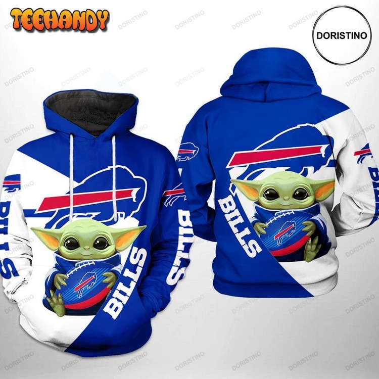 Buffalo Bills Nfl Baby Yoda Team Limited Edition Pullover 3D Hoodie