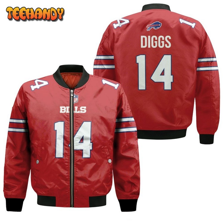 Buffalo Bills Stefon Diggs #14 Great Player Nfl American Football Bomber Jacket
