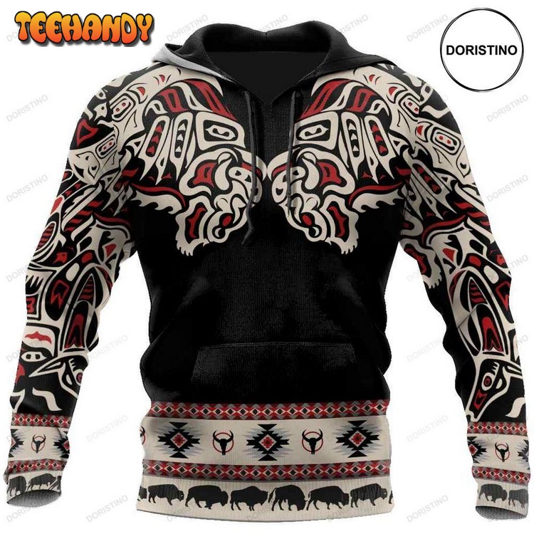 Buffalo Myth Native American Awesome Pullover 3D Hoodie