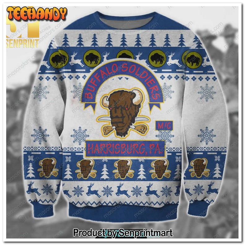 Buffalo Soldiers 3D Printed Ugly Xmas Sweater