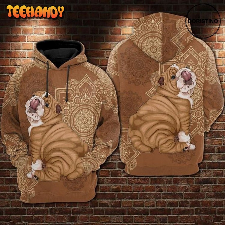 Bull Dog Limited Edition Pullover 3D Hoodie