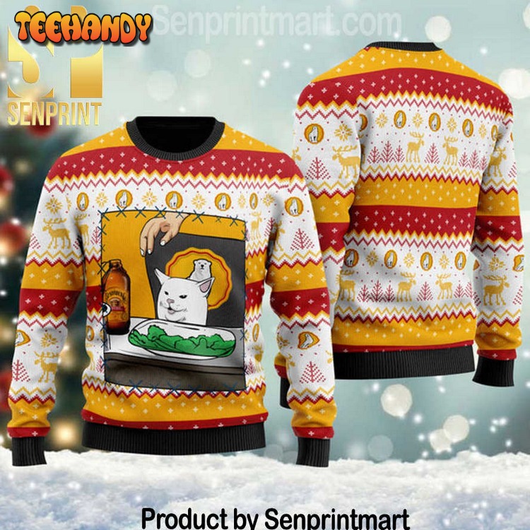 Bundaberg Cat Meme Gift Ideas Pattern Ugly Xmas Sweater