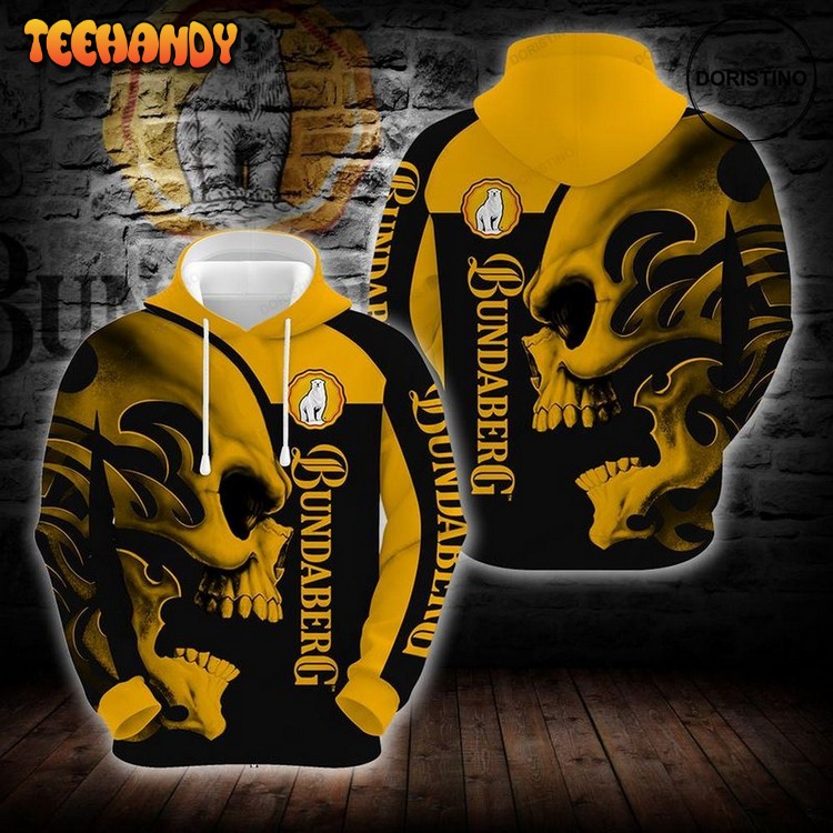 Bundaberg Rum Skull Awesome Pullover 3D Hoodie