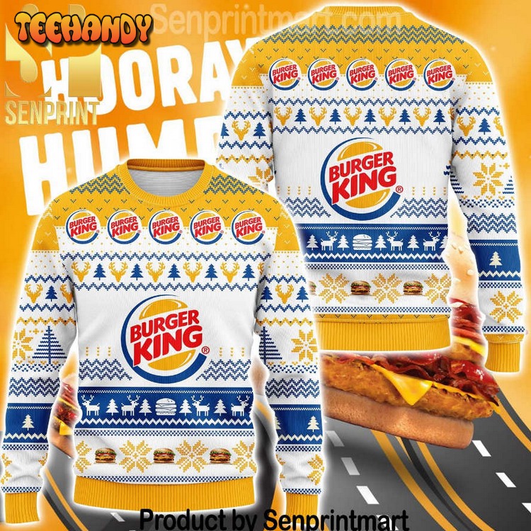 Burger King Chirtmas Time 3D Ugly Xmas Sweater