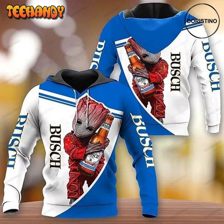 Busch Beer Baby Groot Ing Awesome Pullover 3D Hoodie