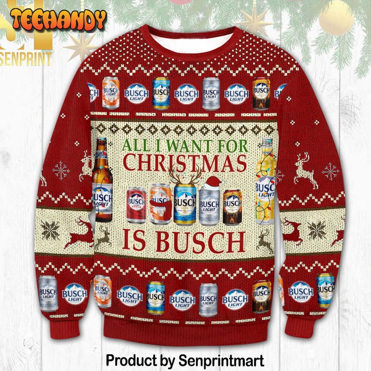 Busch Beer For Christmas Gifts Ugly Xmas Sweater