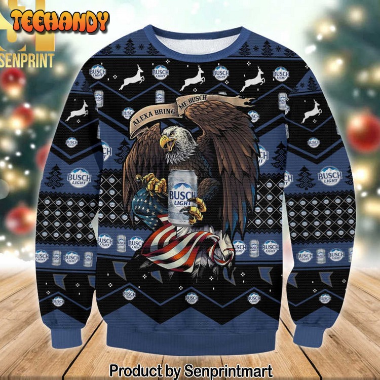 Busch Light Eagle Knitting Pattern Ugly Xmas Sweater