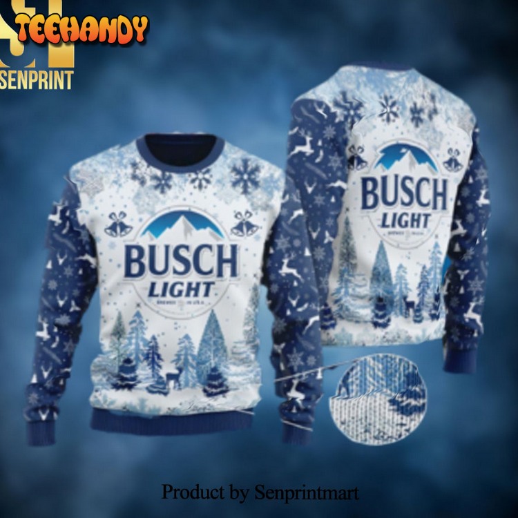 Busch Light Knitting Patten Ugly Xmas Sweater