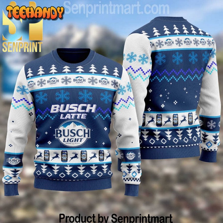 Busch Light Vacation Time Wool Blend Ugly Xmas Sweater