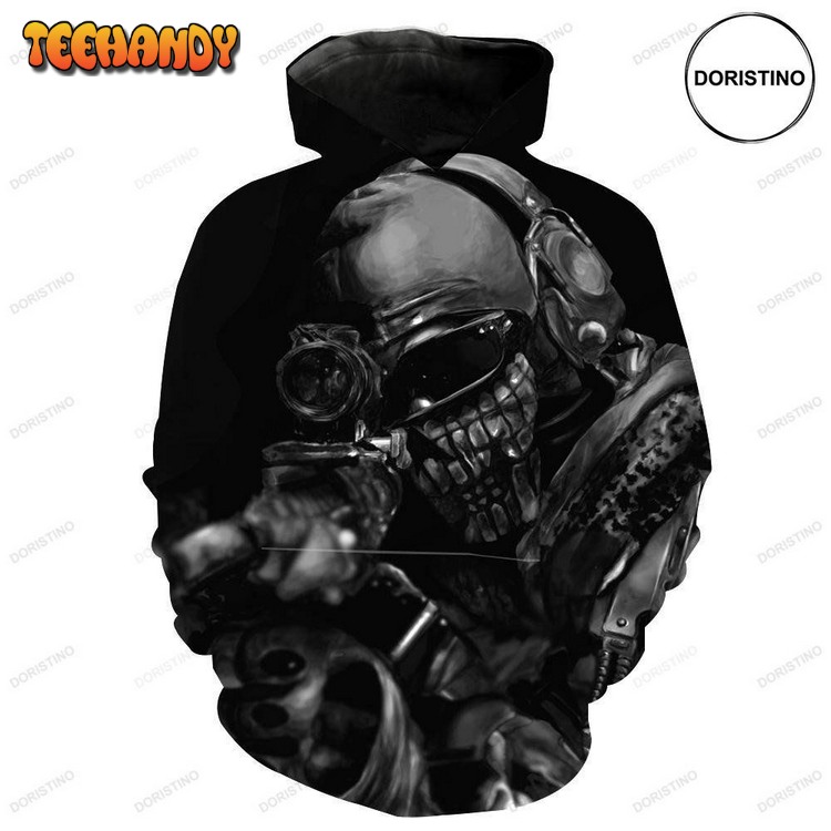 Call Of Duty Sniper Black Ops Sniper Pullover 3D Hoodie