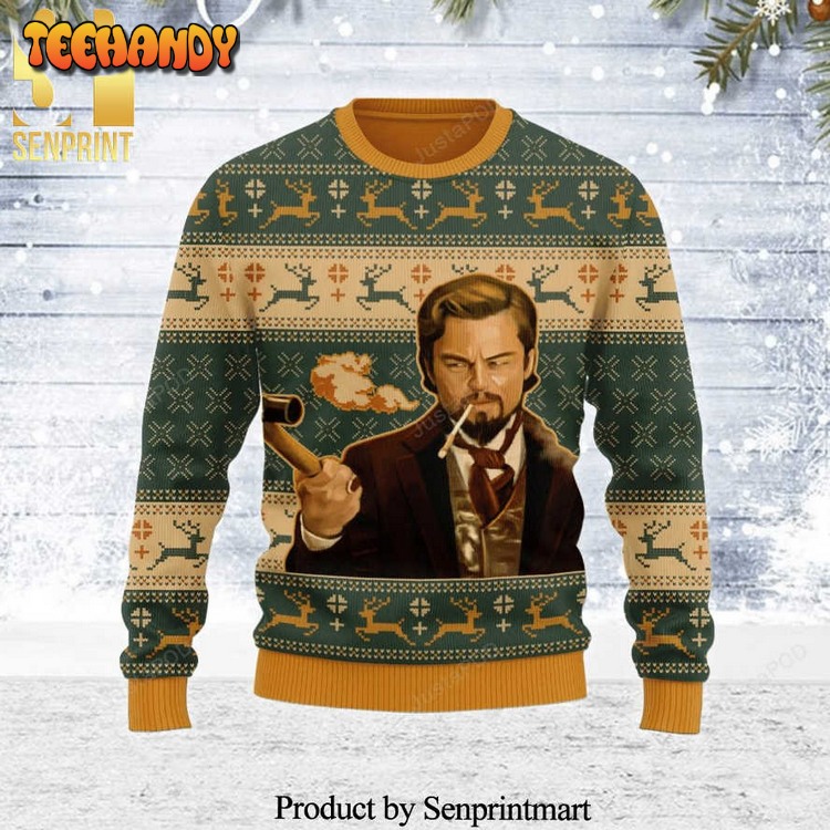 Calvin Candie Django Unchained Knitted Ugly Xmas Sweater