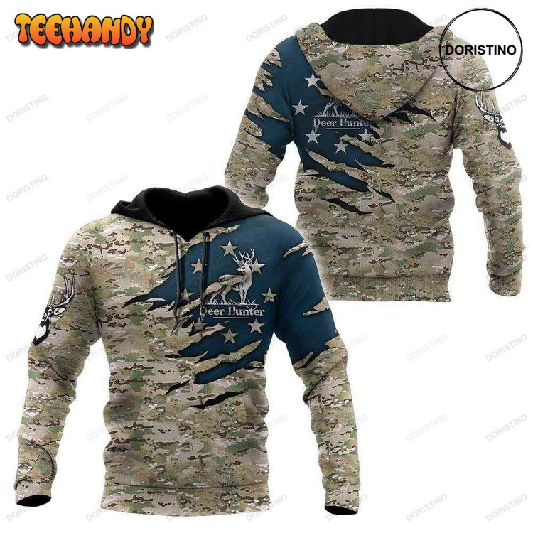 Camo Deer Hunter Limited Edition Pullover 3D Hoodie