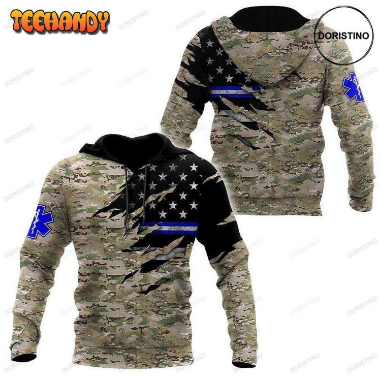 Camo Flag Limited Edition Pullover 3D Hoodie