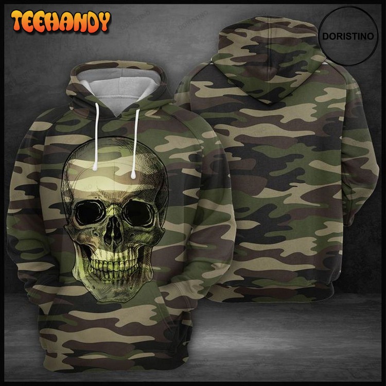 Camo Skull Limited Edition Pullover 3D Hoodie