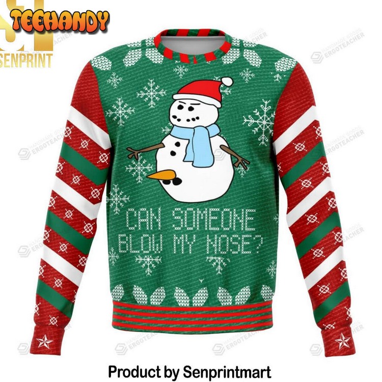 Can Someone Blow My Nose Dank Ugly Xmas Sweater