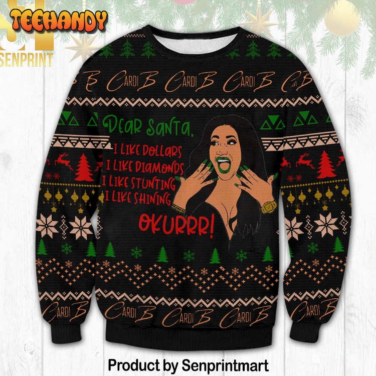 Cardi b xmas sweater best sale