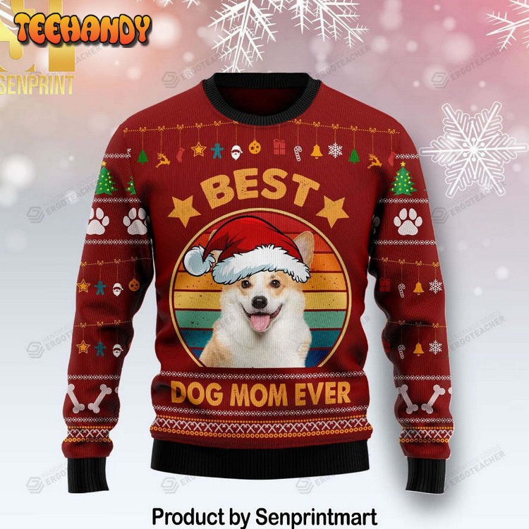 Cardigan Welsh Corgi Best Dog Mom Ever For Ugly Xmas Sweater