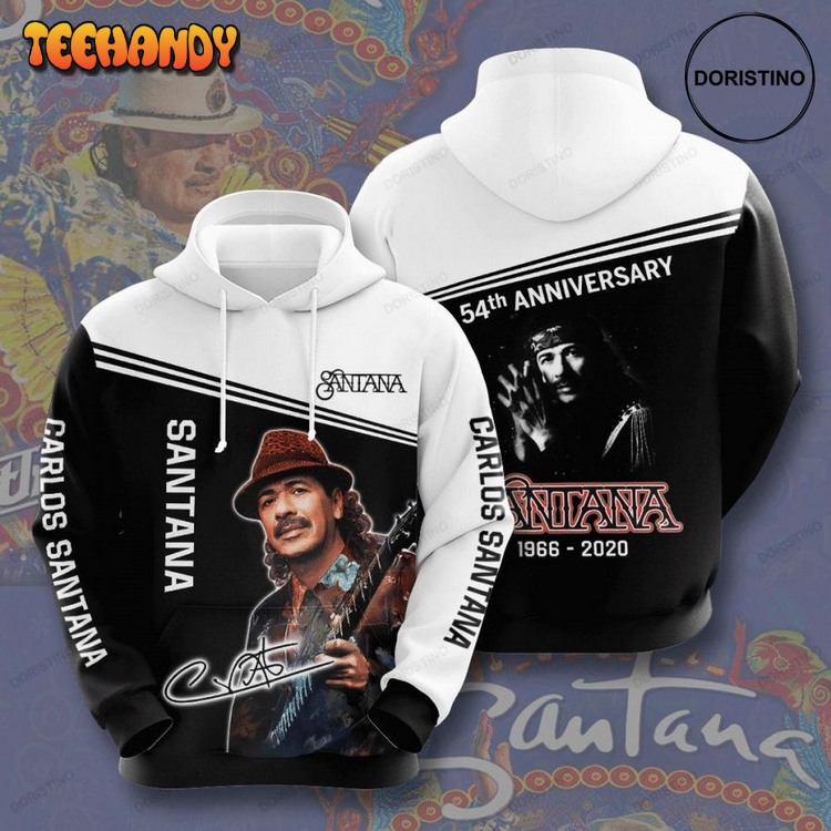 Carlos Santana All Over Print Pullover 3D Hoodie