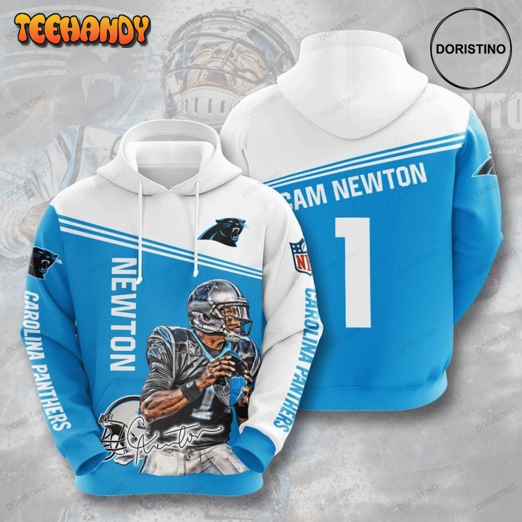 Carolina Panthers Cam Newton 1 Pullover 3D Hoodie