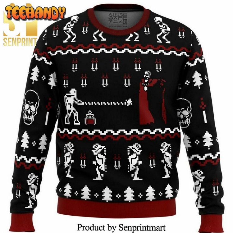 Castlevania Classic Game Knitted Ugly Xmas Sweater