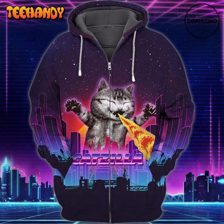 Catzilla Awesome Pullover 3D Hoodie