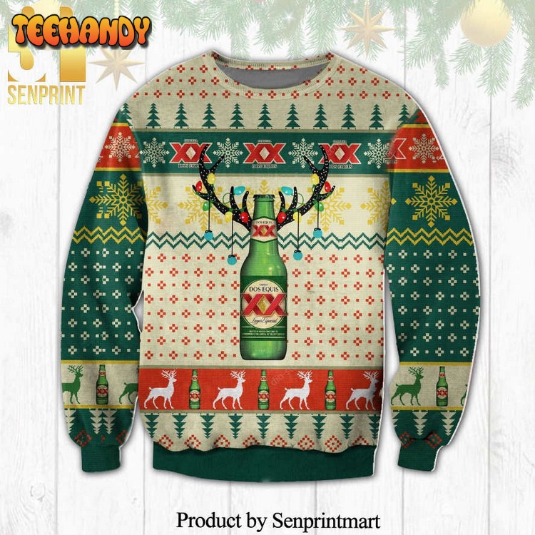 Cerveza Dos Equis Knitted Ugly Xmas Sweater