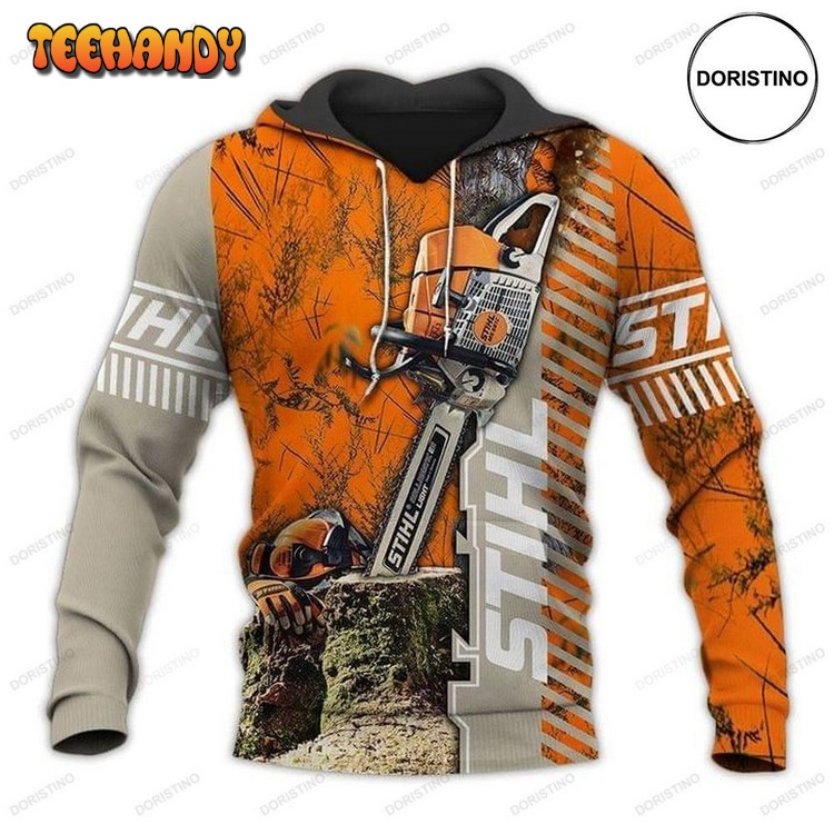 Chainsaw Hunting Casual Awesome Pullover 3D Hoodie