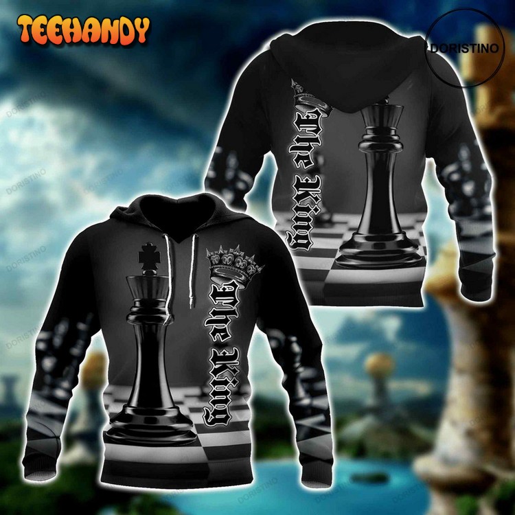 Chess Lovers Black King Limited Edition Pullover 3D Hoodie