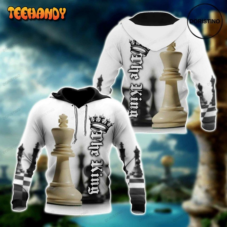 Chess Lovers White King Pullover 3D Hoodie