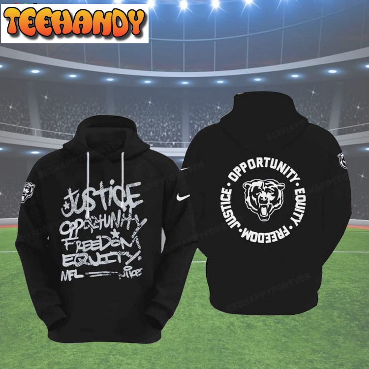 Chicago Bears Justice Opportunity Equity Freedom Hoodie
