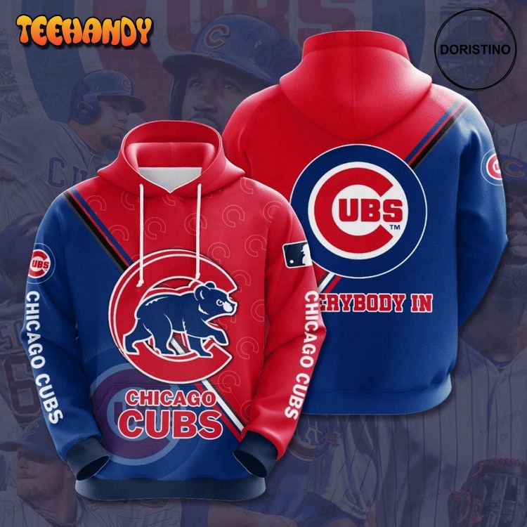 Chicago Cubs 3d All Over Print Pullover 3D Hoodie