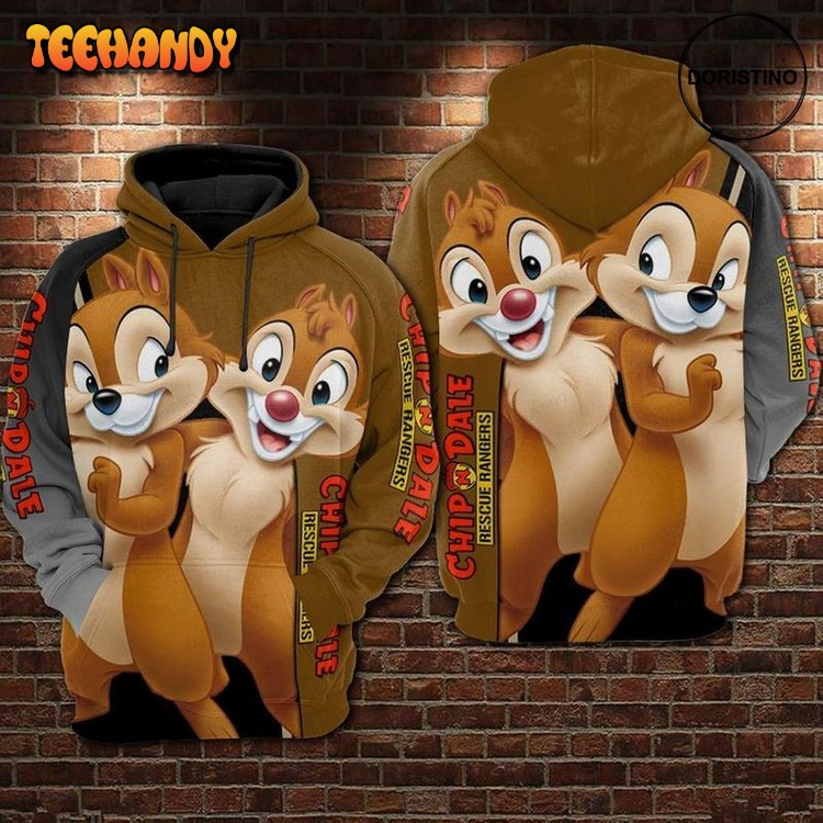 Chip N Dale Awesome Pullover 3D Hoodie