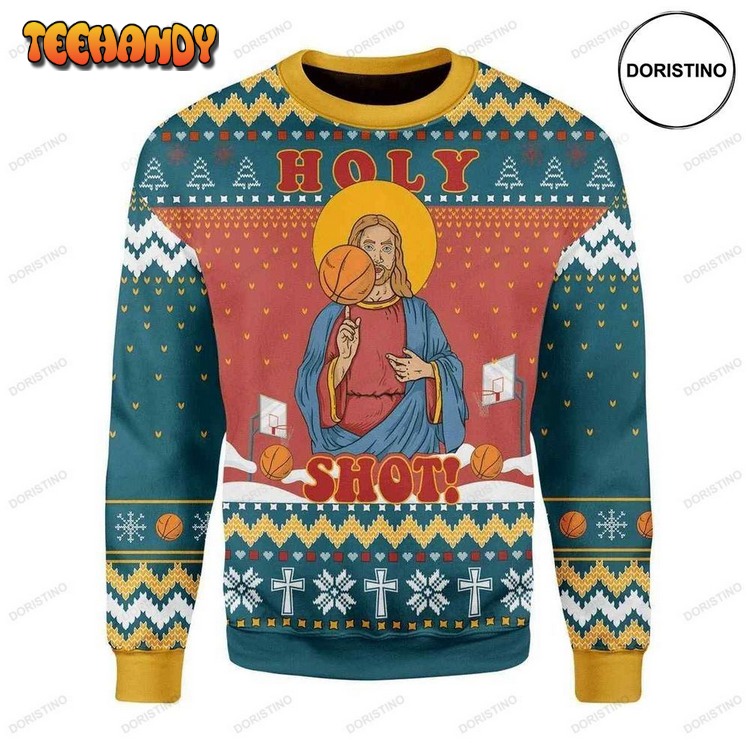 Christ Jesus Holy Shot Christmas Awesome Pullover 3D Hoodie