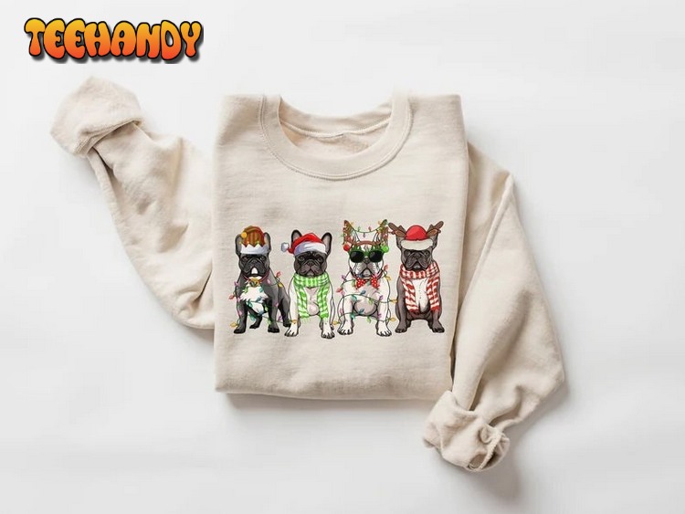 Christmas Dog Sweatshirt, Pitbull Terrier Unisex Sweatshirt