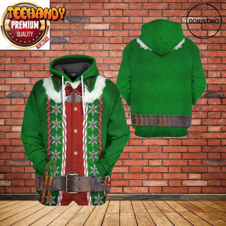 Christmas Elf Awesome Pullover 3D Hoodie