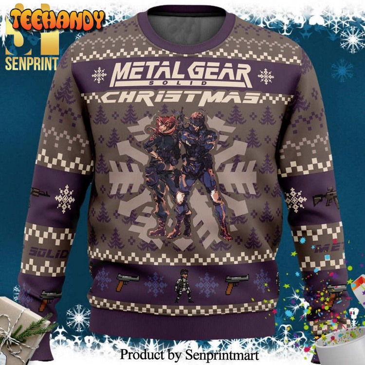 Christmas Metal Gear Solid Snake Knitted Ugly Xmas Sweater