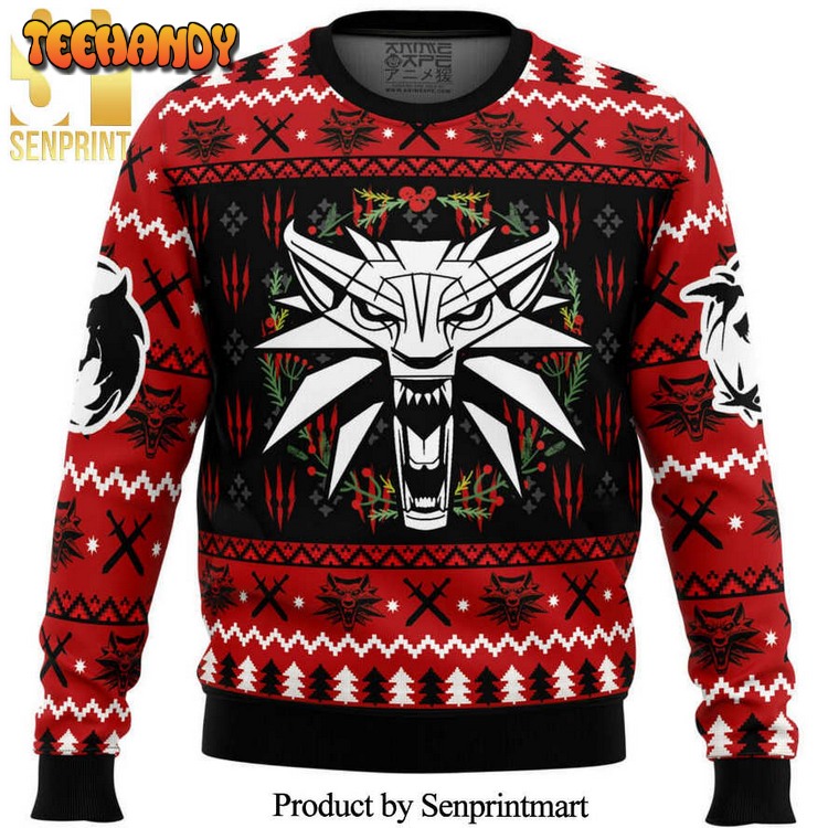 Christmas Monster The Witcher Knitted Ugly Xmas Sweater