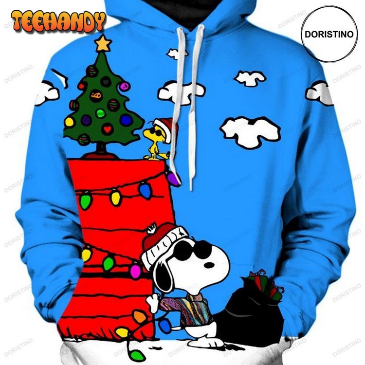 Christmas Snoopy Funny And Ped Limited Edition Pullover 3D Hoodie