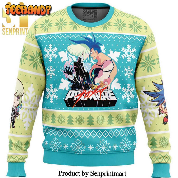 Christmas Snowflakes Promare Knitted Ugly Xmas Sweater