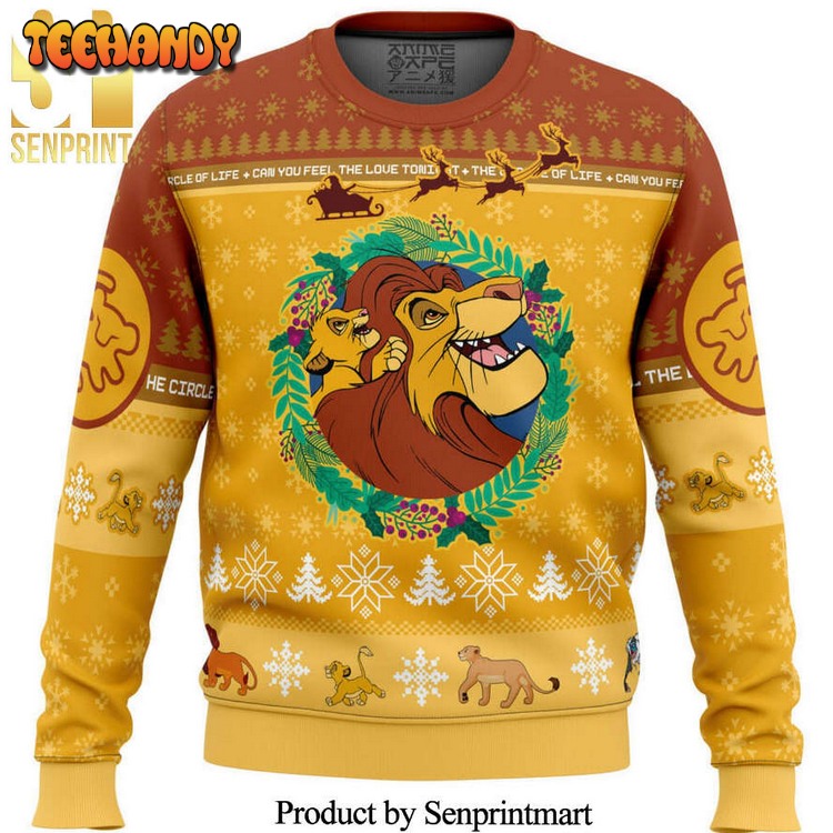 Christmas The Lion King Disney Knitted Ugly Xmas Sweater