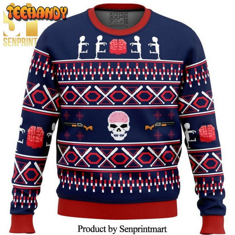 Christmas Zombie Knitted Ugly Xmas Sweater