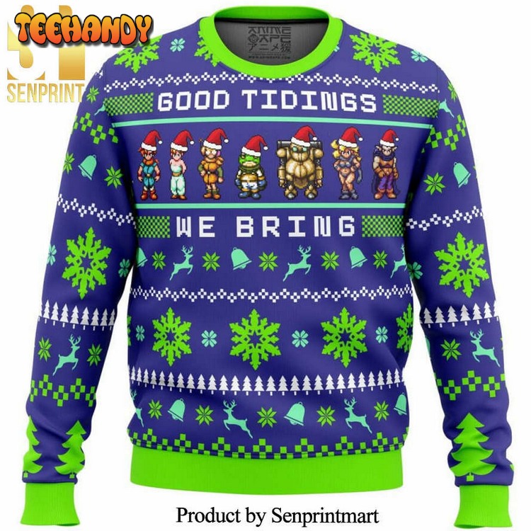 Chrono Trigger Good Tidings We Bring Knitted Ugly Xmas Sweater