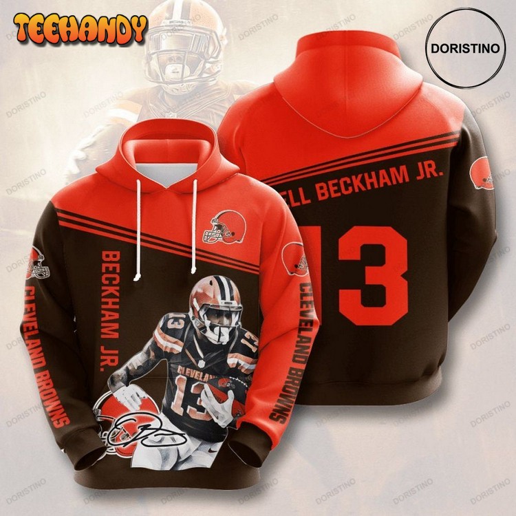 Cleveland Browns Odell Beckham Jr 13 3d All Over Print Pullover 3D Hoodie