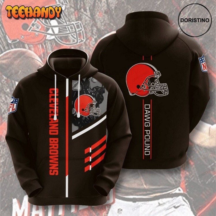 Cleveland Browns v4 Pullover 3D Hoodie