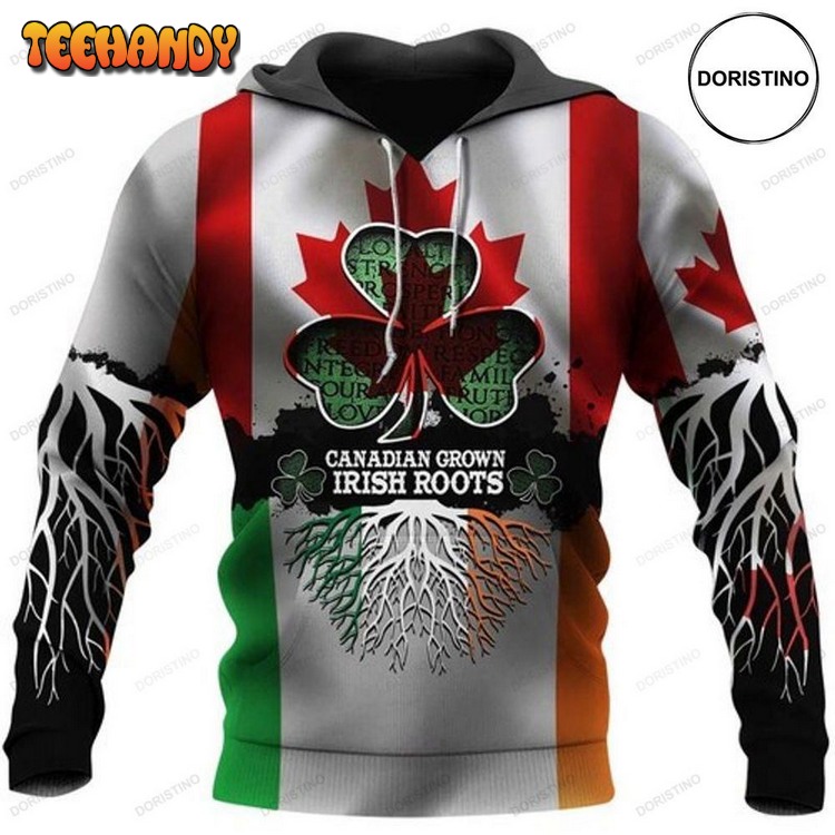 Clover Canadian Grown Irish Roots Pullover 3D Hoodie