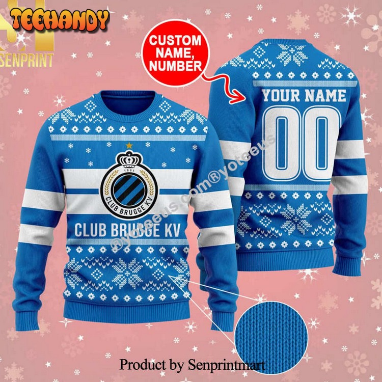 Club Brugge 3D Printed Ugly Xmas Sweater